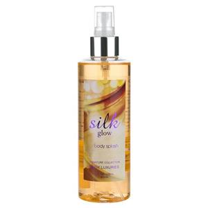 اسپری خوشبو کننده بدن زنانه بادی لاکچری مدل Silk Glow حجم 236 میلی لیتر Body Luxuries Splash For Women 236ml 