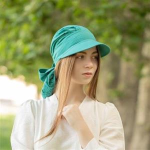 کلاه آفتابگیر زنانه پشت کش دار اندلس مدل 10200