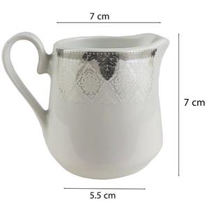 سس خوری و شکر ریز چینی پارس مدل 603 گرد کد 24 بسته 2 عددی
