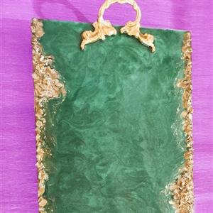 سینی رزینی پایه دار