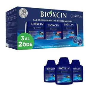 پک سه عددی شامپو بیوکسین bioxcin ضد ریزش مو کوانتوم (ترکیه) 300 میل-موهای چرب و معمولی 