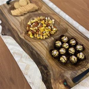 سینی سرو روستیک  چوب اوجا ملچ
