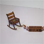صندلی راکر مینیاتوری مناسب برای دکور و اسباب بازی دارکوب استور