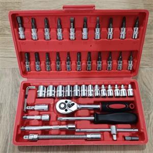 جعبه بکس 46پارچه مجموعه پیچ گوشتی اچار الن