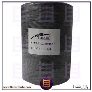 نخ موم زده 500 متری خاکستری کد 034 ضخامت 1 میلیمتر