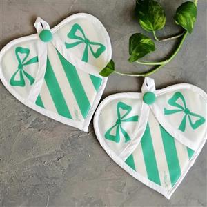 دستگیره مربع مخمل نسوز مدل ماریان طرح 30