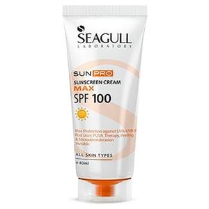 Seagull کرم ضد آفتاب Max Sunpro SPF100/ 40ml SunScreen Cream 