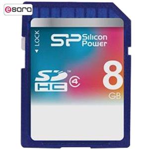 کارت حافظه ی SDHC سیلیکون پاور کلاس 4 - 8 گیگابایت Silicon Power SDHC Class 4 - 8GB