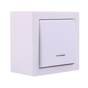 کلید برق تک پل روکار تک فاز