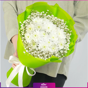 دسته گل داوودی همراه ژیپسوفیلا