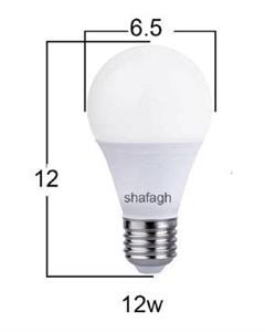 Shafagh آفتابی شفق LED لامپ حبابی 12 وات