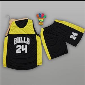 ست تاب و شلوارک مردانه BULLS زرد باتیس بوتیک 