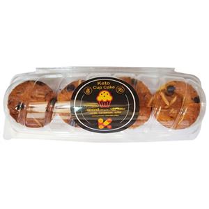 کاپ کیک کتویی تهیه شده از آرد بادام درختی (4 عددی)