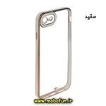 قاب گوشی iPhone 7 - iPhone 8 - iPhone SE 2020 - iPhone SE 2022 آیفون طرح الکتروپلیتینگ ژله ای شفاف اورجینال یونیک کیس Unique Case محافظ لنز دار سفید کد 532