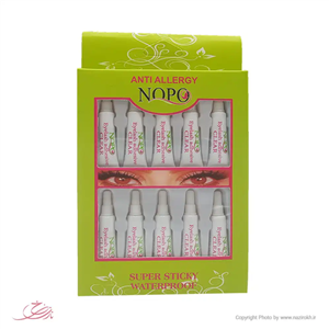 چسب مژه مصنوعی نوپو ضد حساسیت وزن 1 گرم بسته 10 عددی