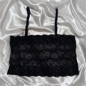 نیم تنه توری فانتزی مشکی