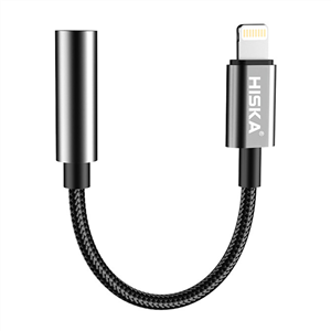 کابل لایتنینگ به AUX هیسکا مدل W24 طول 10 سانتی متر
