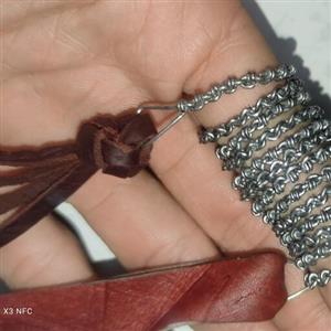 زنجیر سیمی دست باف سایز 0.25  mm با دسته