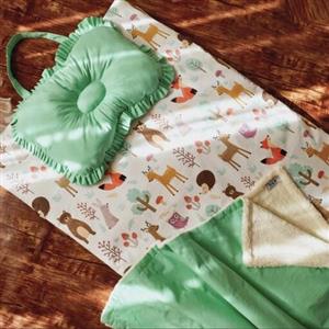 تشک مسافرتی نوزادی با لحاف و بالشت