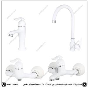 شیرآلات کرومات مدل لایت سفید