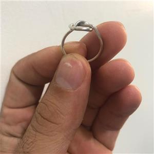 انگشتر مینیمال نقره