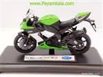 ماکت فلزی موتورسیکلت کاوازاکی (KAWASAKI 09 NINJA ZX-10R BY WELLY)(1/18)