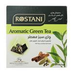 Rostani دمنوش گیاهی رستنی هرمی چای سبز معطر مدل Aromatic Green Tea