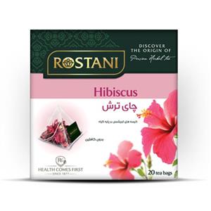 Rostani دمنوش گیاهی رستنی هرمی چای ترش رستنی مدل Hibiscus