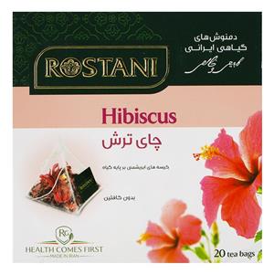 Rostani دمنوش گیاهی رستنی هرمی چای ترش رستنی مدل Hibiscus 