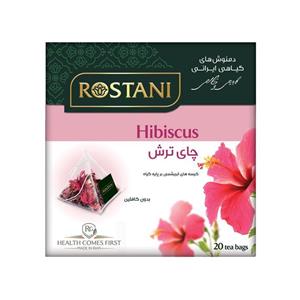 Rostani دمنوش گیاهی رستنی هرمی چای ترش رستنی مدل Hibiscus 