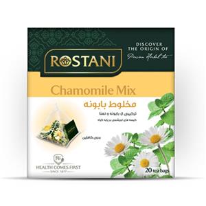 Rostani دمنوش گیاهی رستنی هرمی مخلوط بابونه مدل Chamomile Mix 