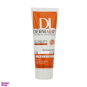 کرم ضدآفتاب درمالیفت مدل غیر رنگی با SPF50  حجم 40 میلی لیتر پوست چرب