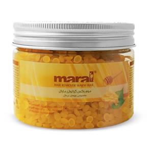 موم وکس عسلی گرانولی مارال 200 گرمی Maral Hair Remover Warm Wax For Normal 200g 