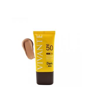 کرم ضد آفتاب رنگی SPF50 ویوانته فاقد چربی- بژ تیره 