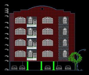 دانلود پلان ساختمان 4 طبقه در اتوکد AutoCAD