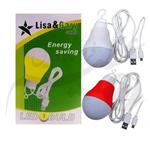 لامپ Gray Lizaدو کاره USBو میکرو