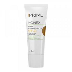 کرم ضد آفتاب رنگی پریم مدل Acnex Beige SPF60 حجم 40 میلی لیتر