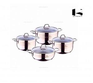 سرویس قابلمه 8 پارچه استیل برند سوفرام مدل سافت Sofram Soft 8 PCS Steel Cookware Set\t