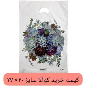 کیسه خرید کوالا 40 در 27 کیسه فروشگاهی بسته 100 عددی کیسه خرید دسته موزی کوالا پلاستیکی عمده فروشی خانه سلام