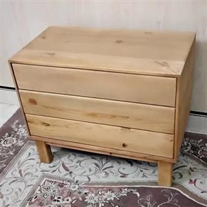 دراور  تمام چوب سه کشو پایه دار  60-8040