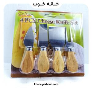 کارد صبحانه خوری دسته چوبی خارجی 4عددی