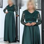لباس مجلسی زنانه شهرزاد ساتن و مخمل برجسته سایز 36 تا 48 مشکی