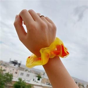 اسکرانچی حریر شیشه ای