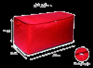 بقچه زیپ دار پارچه ای سایز  شش ( 120 در 53 در 51 ) بسته 12 عددی