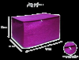 بقچه زیپ دار پارچه ای سایز چهار ( 85 در 50 در 50 ) بسته 12 عددی
