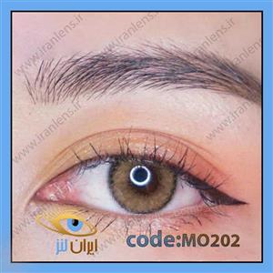لنز طبی رنگی الیویا لایت براون سالانه کد MO202 