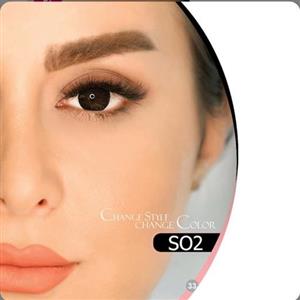 لنز رنگی هرا سالیانه شماره 30 کد S02 طوسی تیره دور دار و رگه دار