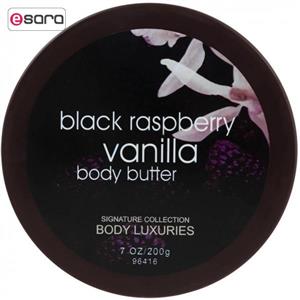 کره بدن بادی لاکچری مدل Black Raspberry Vanilla مقدار 200 گرم Body Luxuries Black Raspberry Vanilla Body Butter 200g