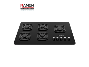 اجاق گاز ۵ شعله شیشه ای رامون مدل RG 524