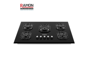 اجاق گاز صفحه ای شیشه ای مشکی رامون مدل RG 511
